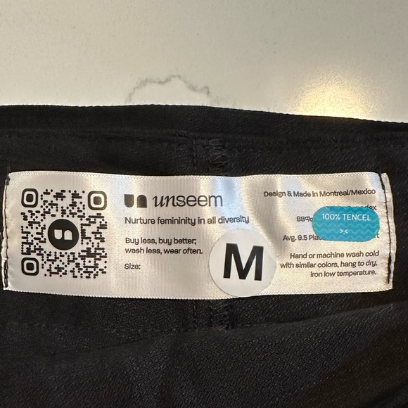 Unseem OG Black Unskirt Mini Wrap Skirt Sz Medium - Picture 8 of 9